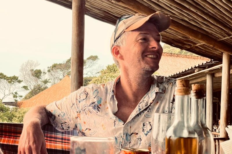 Andy Woods-Ballard at Machangulo Beach Lodge, Mozambique